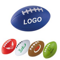 Soft, squeezable rugby football shape stress reliever